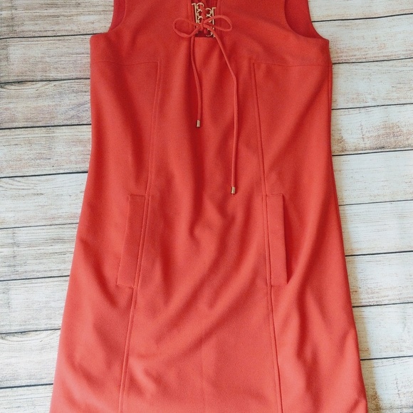 3/$20 Tahari Lace Up Shift Dress - Picture 4 of 7
